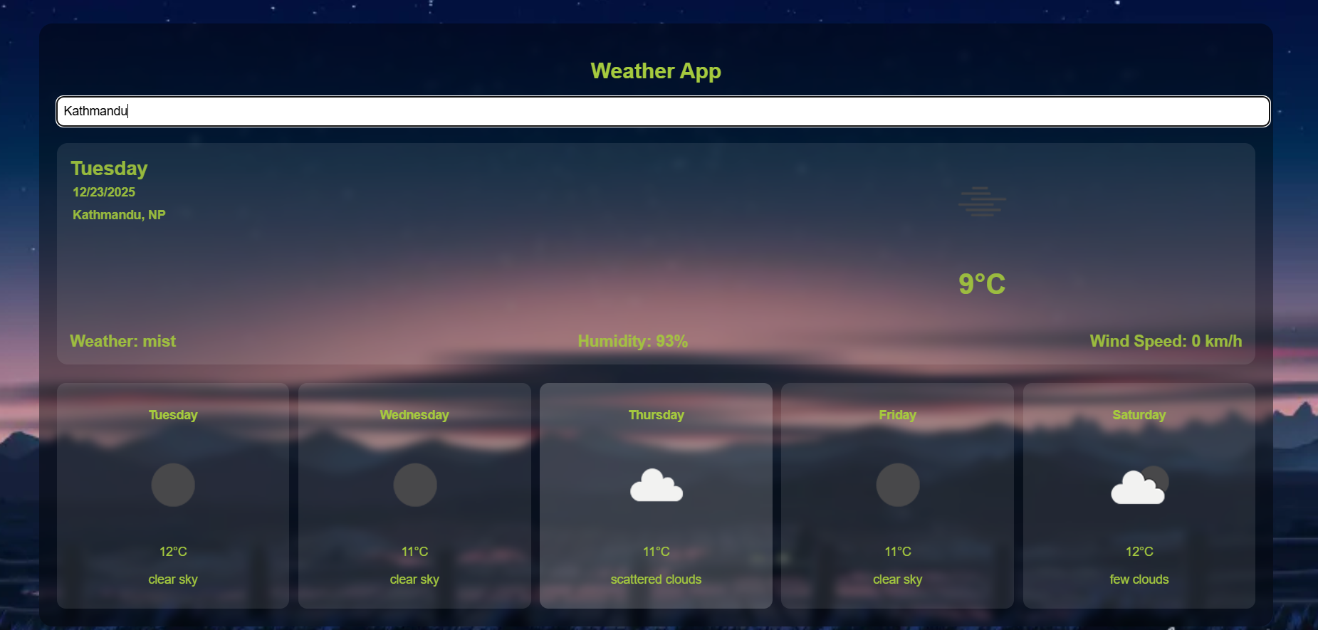 Weather App
